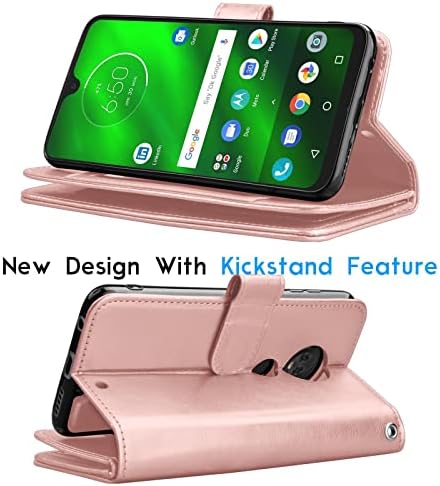 Tekcoo torbica za novčanik za Moto G7 / Motorola Moto G7 Plus / T-Mobile Revvlry+ Plus, Luksuzni držač