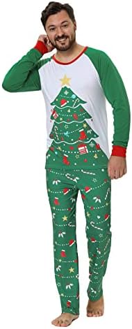 Ventlan porodica koja odgovara Božićne pidžame set Holiday Santa Claus Sleep odjeća Xmas PJS set