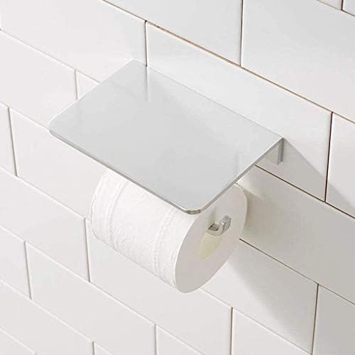 XXXDXDP Držač za toaletni papir, kupatilo pribor od nehrđajućeg čelika Tkiva Roll dispenzer za pohranu mobilnog telefona Prikladna upotreba