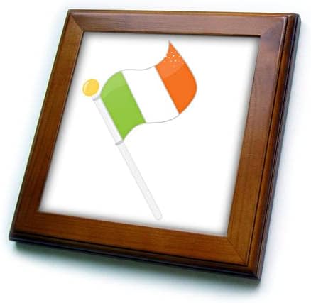 3drose Anne Marie Baugh - Dan Svetog Patriksa - ilustracija Irske zastave-uokvirene pločice