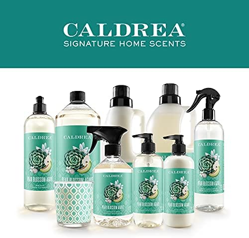 CALDEA mirisna svijeća, napravljena esencijalnim uljima i drugim mismisleno odabranim sastojcima, 45-satogodišnjeg vremena sagorijevanja, kruški cvjeta za agavni miris, 8,1 oz