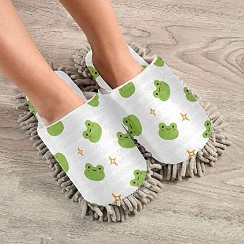 Kigai papuče za čišćenje mikrovlakača Slatke žabe cipele za pranje ruku za muškarce / žene Clean za čišćenje kućišta, veličina m