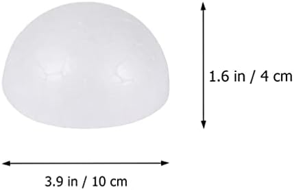 Abaodam 20pcs bijele pjene kuglice za obrtna polukružna lopta Bulk polistiren polukružna sfera za