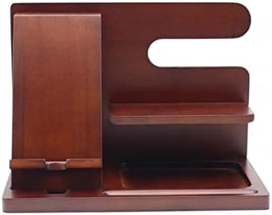 HOUKAI drveni držač za telefon priključna stanica stalak za novčanik satovi torbica naočare ključ kutija za odlaganje stol Organizator prikaza