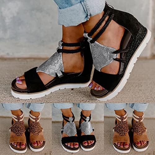 Ženske sandale Ljetni stanovi Rimske cipele Modna haljina Ležerne prilike Flip Flip Flops Travel Womens Sandals
