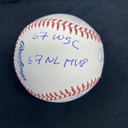 Orlando Cepeda Hof 99 MVP 7 Statistika natpisom potpisana bejzbol JSA Giants - autogramirani bejzbol
