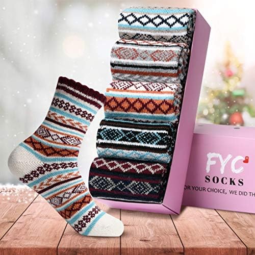 FYC ženske čarape zime - pokloni za žene - tople debele meke vunene čarape Božićni pokloni čarape ugodne čarape