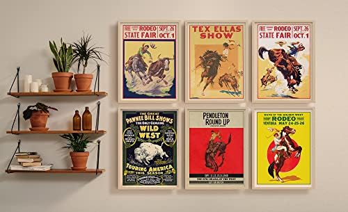 Cowboy Rodeo publicitet Vintage Decor, slatka & amp; jedinstveni Kafe Bar home Decor Vintage Poster, Retro
