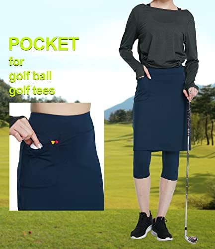 Slimur skromne suknje s gamašima Capri sa suknjem u prilogu za žene Golf suknjene gamaše Aktivne suknje
