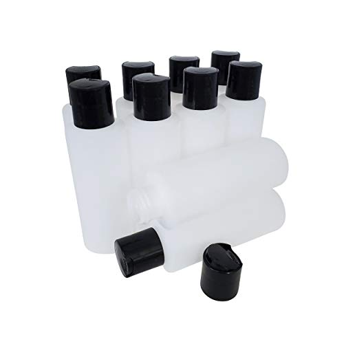 Kelkaa 4oz HDPE izdržljive stisne plastične boce s crnim pritiskom na gornju vrpcu CLING CLING CLEAR CINETER za bilo koji tečni proizvodi, višenamjenske boce za prazne punjenja