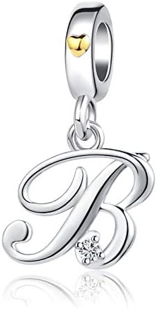 SBI nakit početno slovo A-Z ime šarm za narukvice Žene djevojčice ogrlica privjesak poklon za Englesku abecedu porodični Dangle Božić rođendan