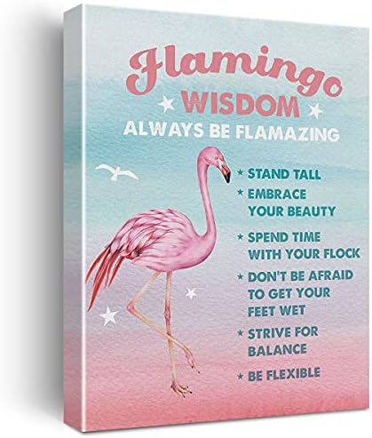 Akvarel Flamingo mudrost platno slikarstvo inspirativni printovi za kućni zid dekor plaža Artwork