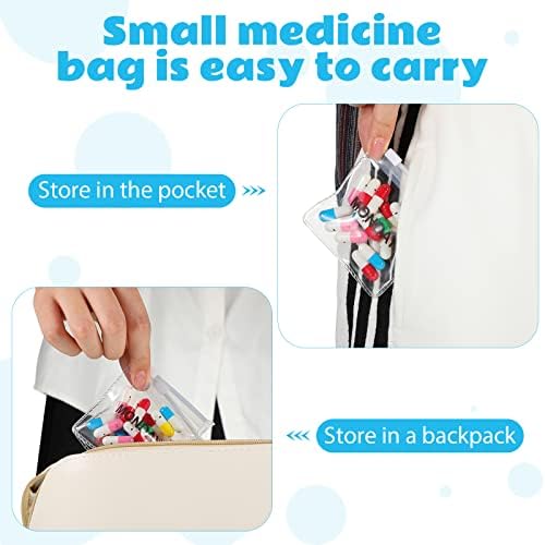 70 kom tableta torbica vrećica sa zatvaračem patentne torbice za višekratnu prozirna medicina Organizator putovanja plastične tablene sa kliznom bravom
