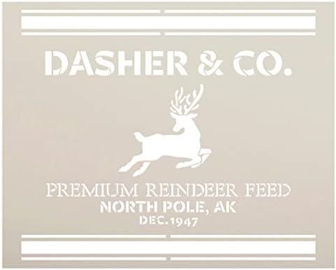 Dasher & Co. Šablona za uvlačenje irvasa sa prugama by StudioR12 - odaberite veličinu-USA Made-Craft DIY Božićni
