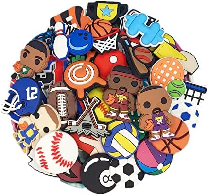 48 kom Croc čari za dječake, košarkaški Bejzbol čari za Softball cipele klompe dekoracija, za odrasle