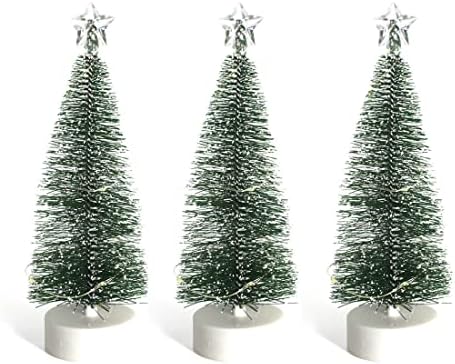 DINQ veštačko malo božićno drvce, male božićno drvce sa LED žici, šešir star stablo, pogodan