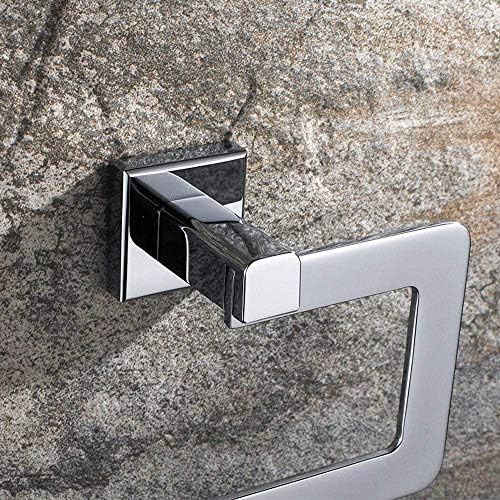 Yuanflq srebrni držač za toalet od nehrđajućeg čelika, zidna kupaonica WC rolni nosač stalak za valjak Stalak kupaonice pribor Polirani hrom