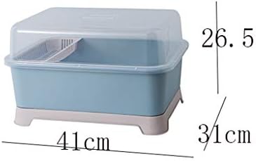SDGH plavi stalak za suđe - odvodni za odvod posuđa kuhinjski jelen za odvod stalak za pohranu