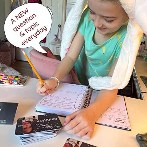 Dream Cast Kids Journal sa pismenim upitima, vođenim dečijim časopisom da razviju način razmišljanja o rastu,