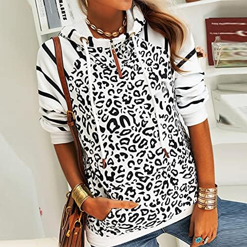 Ženska jesen zimski leopard dukserica dukserica, duksevi za majicu vrhovi za žene modni trendi