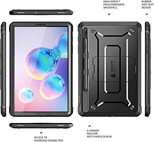 Supcase Ub Pro Series Case za Galaxy Tab S6, sa ugrađenim zaštitnim zaslonom Čvrsto tijelo Čvrsta Kickstand Zaštitna futrola za Galaxy Tab S6 10,5 inčni model SM-T860 / T865 / T867 izdanje iz 2019. godine
