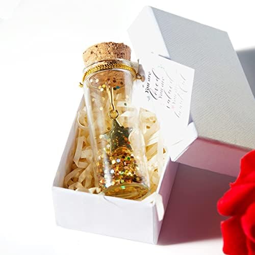 Zvezda u dekorativnom bocu za boce mini slatki pokloni za žene njene prijateljice, tegle sa porukama