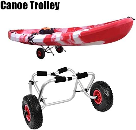 HTLLT Aluminijumska legura Kajak kanu točak Dolly kolica za prevoz čamaca transport kolica za kajak