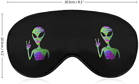 Tie Dye vanzemaljac Mekana maska ​​za oči Poklopac efektivnog zasjenjenja slijepojku Udobna maska ​​za spavanje s elastičnim podesivim remenom