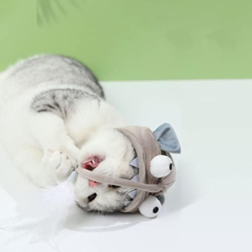 Stobok Mačka zadirkivana igračka za kuhanje u zatvorenom mačku za mačka zadirkivanje kamenske teaserke glave za čarku noseći mačka 2pcs