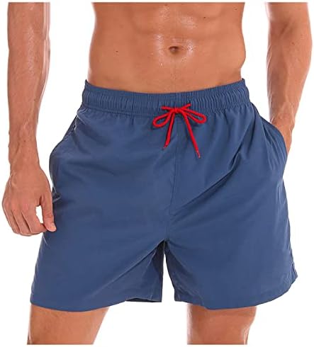 Ymosrh Muška kupaca za plivanje Muški plivanje Brze suha plaža Kratke hlače sa džepovima sa zatvaračem i muškim