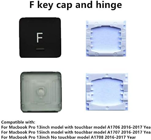 Zamjenski pojedinačni F tipke i šarke primjenjuju se za MacBook Pro A1706 A1707 A1708 tipkovnicu za zamjenu F tipke i šarke