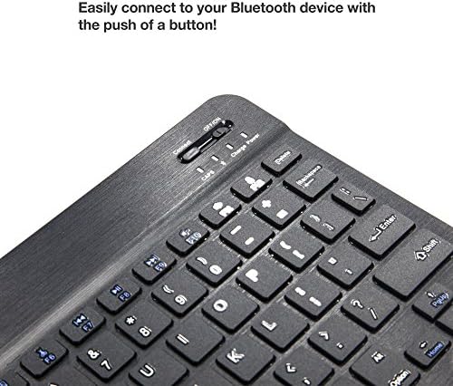 BoxWave tastatura kompatibilna sa Microsoft Surface Duo-SlimKeys Bluetooth tastaturom, prenosiva Tastatura sa integrisanim komandama za Microsoft Surface Duo-Jet Black
