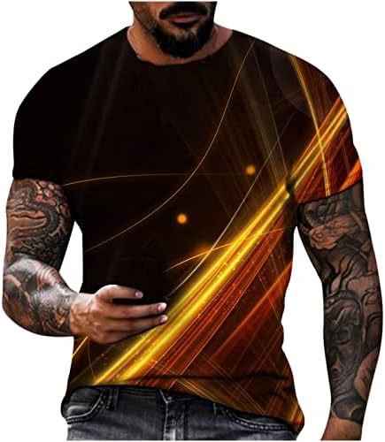 Bravetoshop Muška 3D majica Colical Novelty Graphic kratki rukav Tee The Casual Slim Fit T majice
