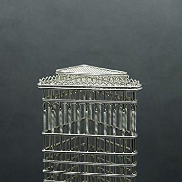 10 Čelična žica Flatiron zgrada Model replika iz doodles destinacija serije statue