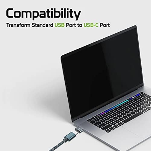 USB-C ženka za USB muški brzi adapter kompatibilan sa vašim LG H850 za punjač, ​​sinkronizirani, OTG uređaji poput tastature, miša, zip, gamepad, PD