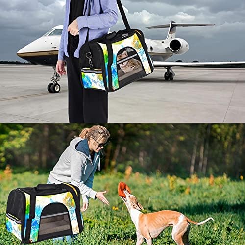 Pet Carrier Fantasy Dragonflies Meki putni nosači za kućne ljubimce za Mačke, Psi Puppy Comfort prenosiva sklopiva torba za kućne ljubimce odobrena aviokompanija