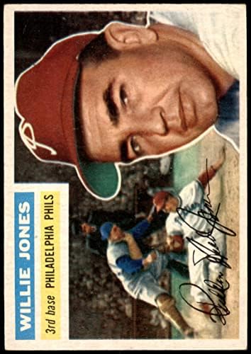 1956 TOPPS # 127 Gry Willie Jones Philladelphia Phillies Ex Phillies