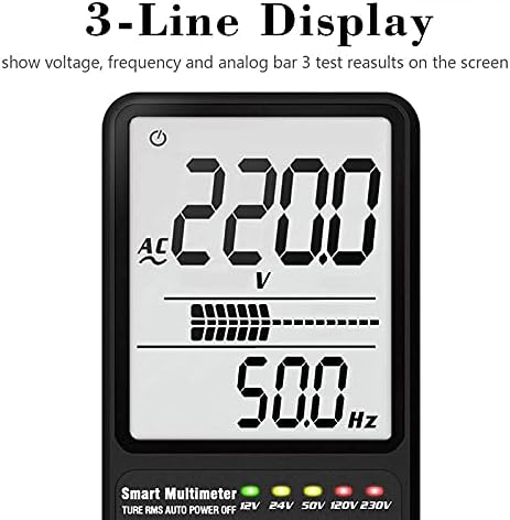 XWWDP Digitalni multimetar tester LCD 3-line prikaz voltmeter AC DC diodni kapacitet