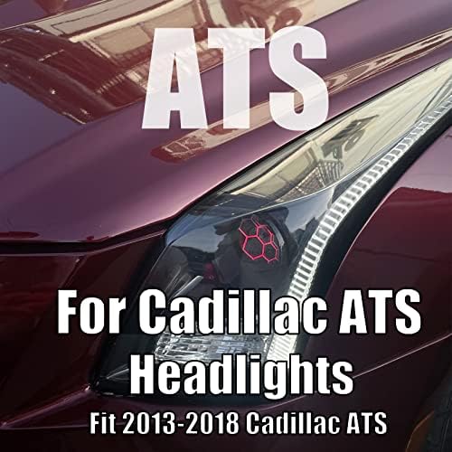 LED farovi pogodni za 2013-2018 Cadillac ATS Sedan sve LED sijalice, sa Saćastim crvenim demonskim