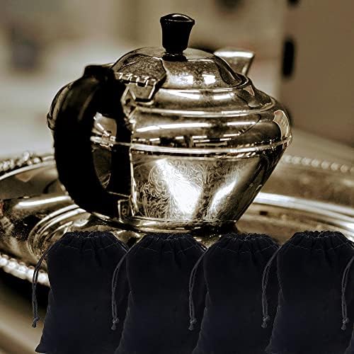 4 kom luksuzna Platnena torba protiv tamnjenja za čuvanje Srebra, nakit, srebrni tanjir, zaštitni pribor
