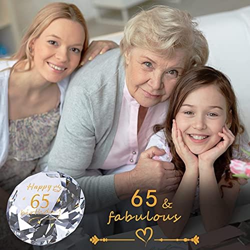 MOVDDYKA 65. rođendanski pokloni za žene Ideje Diamond Crystal, pokloni za 65-godišnju žensku ženu najbolja prijateljica sestra