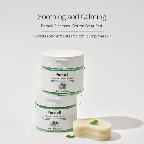 Parnell Cicamanu Cotton Clear Pad - dnevni jastučići za piling za suhu kožu sklonu aknama sa Centella