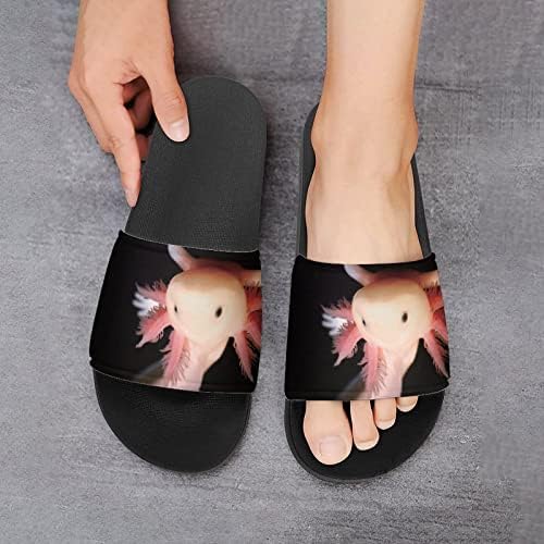 Slatke Newt Axolotl Unisex Kućne Papuče Za Brzo Sušenje Tuš Sandale Neklizajuće Otvorene Cipele