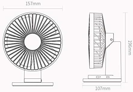 YCZDG 2 u 1 isječak na stolu radne površine USB ventilator 90 ° okretni ventilator za hlađenje vjetra za