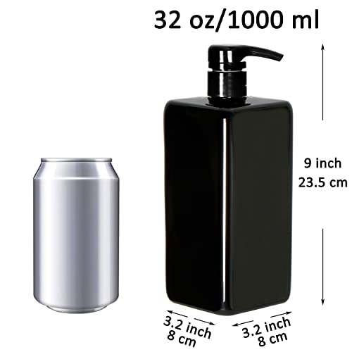 Mlade cump pumpe od 3 pakovanja za šampon 32 uncu, prazne boce pumpe šampone, plastični kvadrat sa blokadom-cure-pumpe