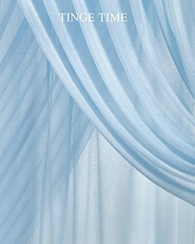 TINGE TIME 10ft zavjese u pozadini za vjenčanje 2 ploče, prozirna tkanina za drapiranje vjenčanog