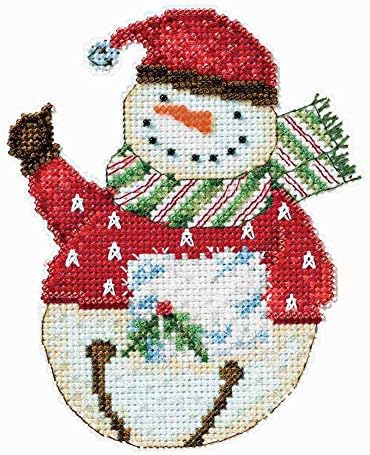 Mill Hill Snowbells Božić Ornament Debbie Mumm broje Cross Stitch Kit w / staklene perle Flurry DM204104