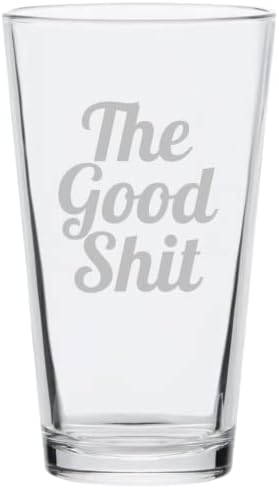 Sips N Giggles Dobar Sh!t Funny Pint Glass 16oz čaša za piće za muškarce, prijatelje, tatu, brata, djevojke, sestru, saradnicu, rođendan, djevojačko veče, Dan očeva