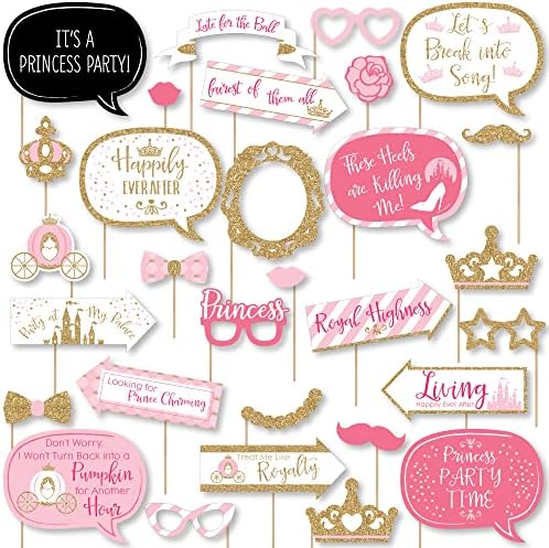 Velika tačka sreće Funny Little Princess Crown-Pink Baby Shower ili rođendanska zabava Photo Booth rekviziti