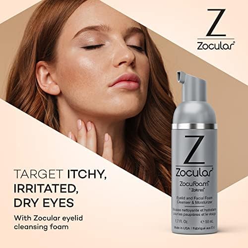 Zocuwipe eyelid obrisi začištavač za čišćenje eyelid i mokrenici 40CT + ZOCUFILY ELIXIR gel za oči i serum za lice + zocufoam Cleanser snop